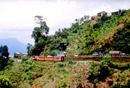 Nilgiri Mountain Railway (NMR) which has rack track on which a gear of the train engages to allow it to climb the steep slopes of Ooty or Ootachmund, in Tamilnadu